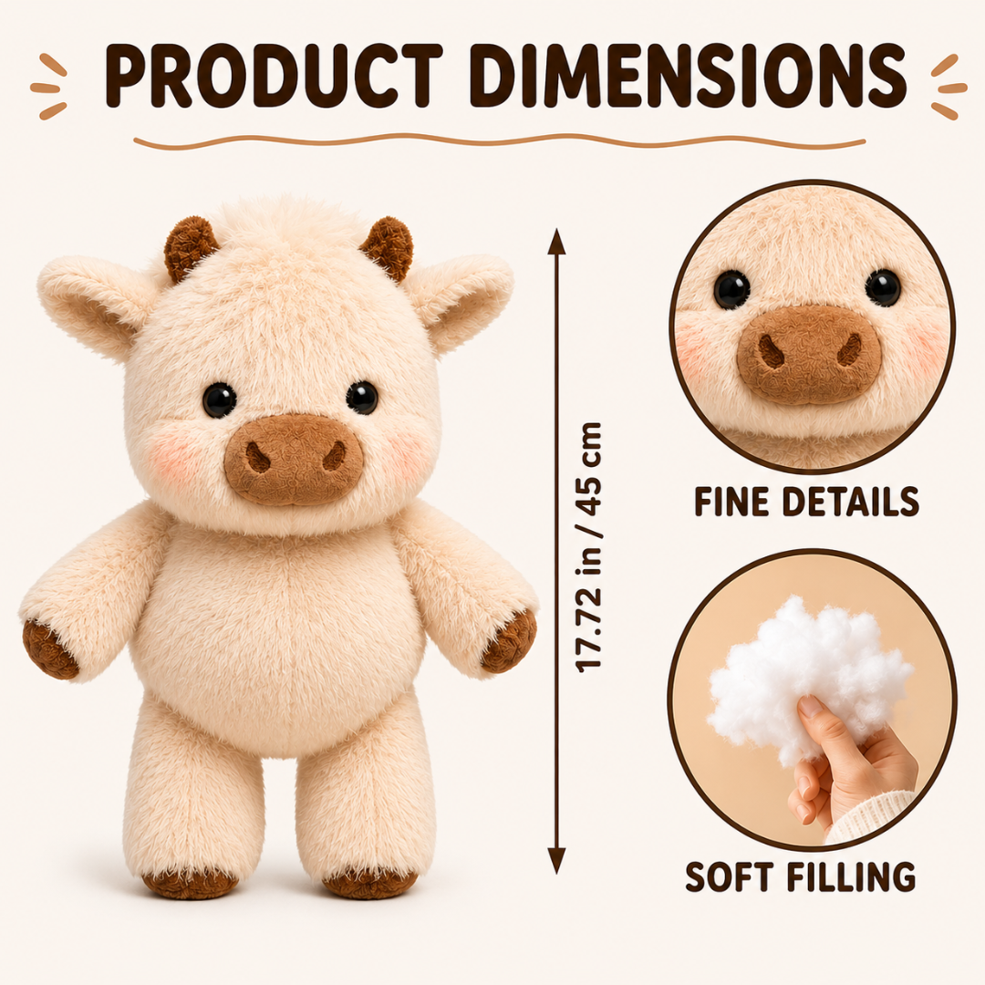 The Running Plush Cow