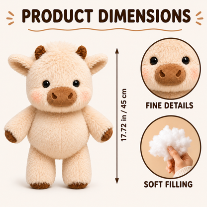 The Running Plush Cow