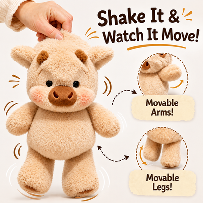 The Running Plush Cow