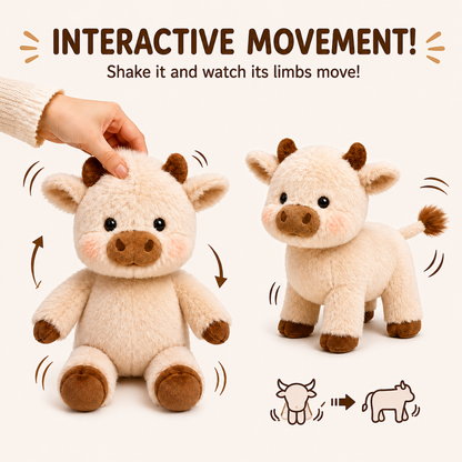 The Running Plush Cow