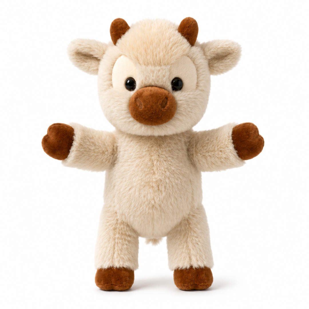 The Running Plush Cow